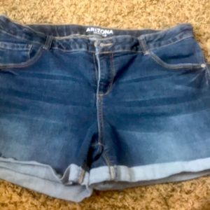 Denim shorts womenswear